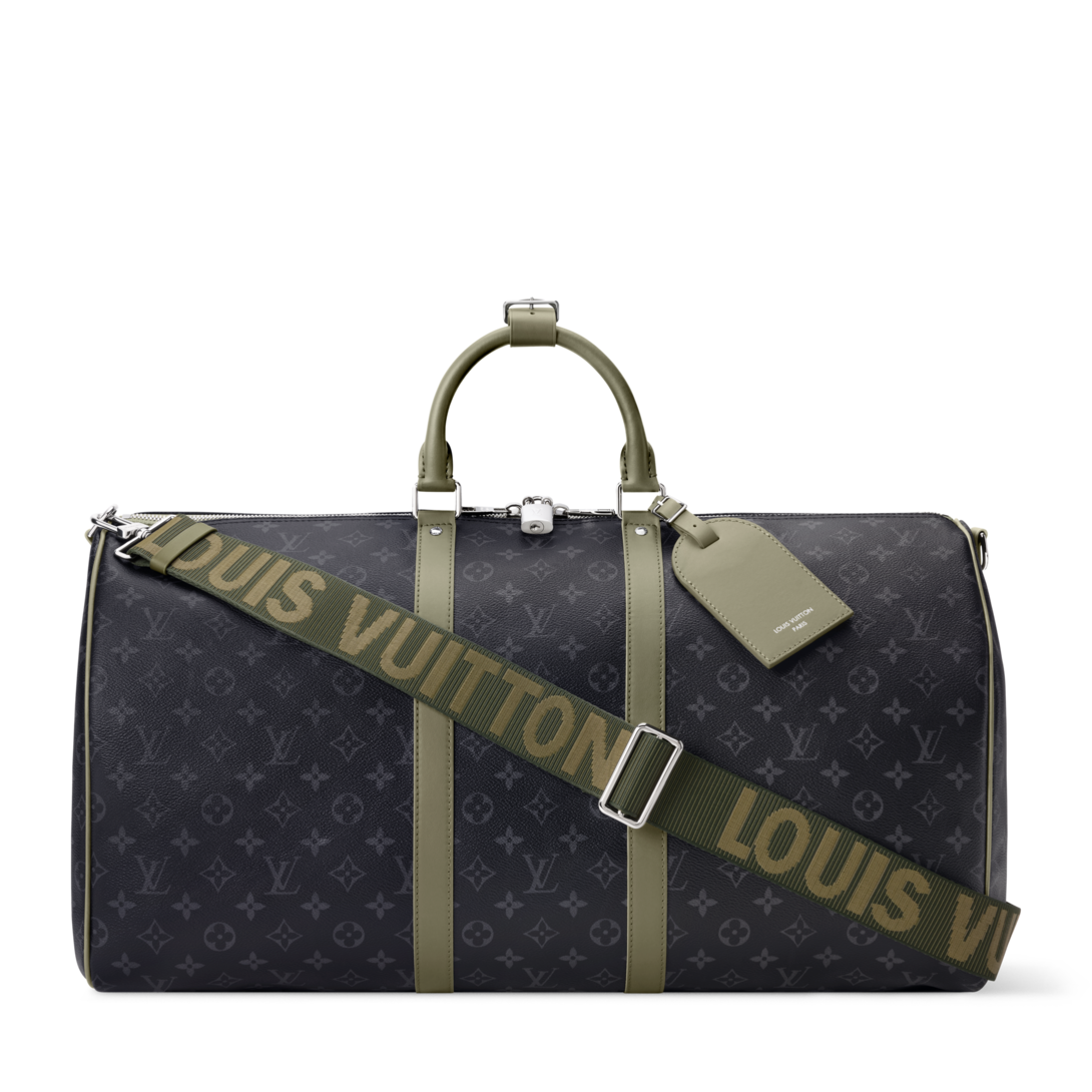 Keepall Bandoulière 55 Monogram Eclipse Canvas - Travel Bags and Keepall Bandoulière 55 Monogram Eclipse Canvas - Travel Bags and